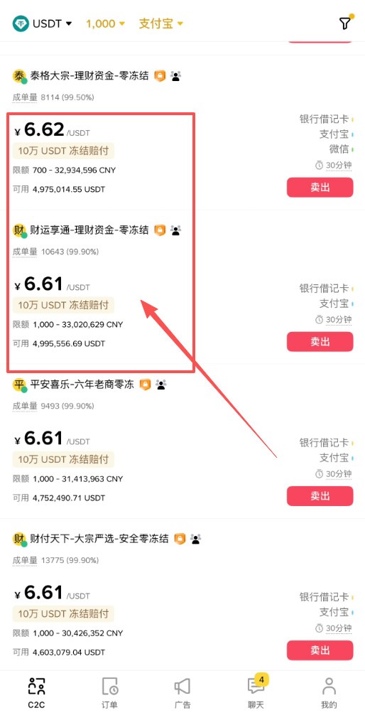 币安C2C提现人民币教程