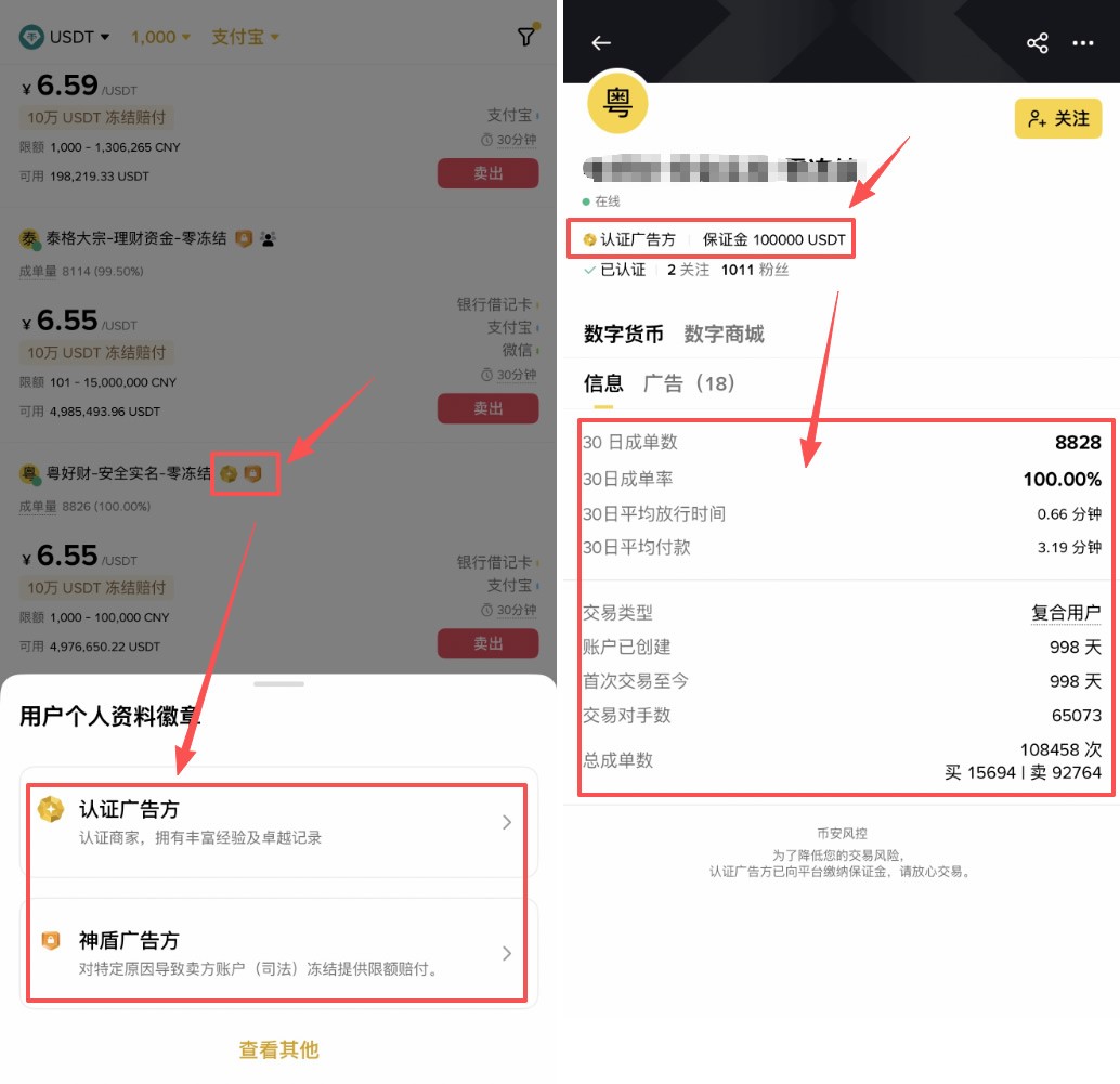 币安C2C提现人民币教程
