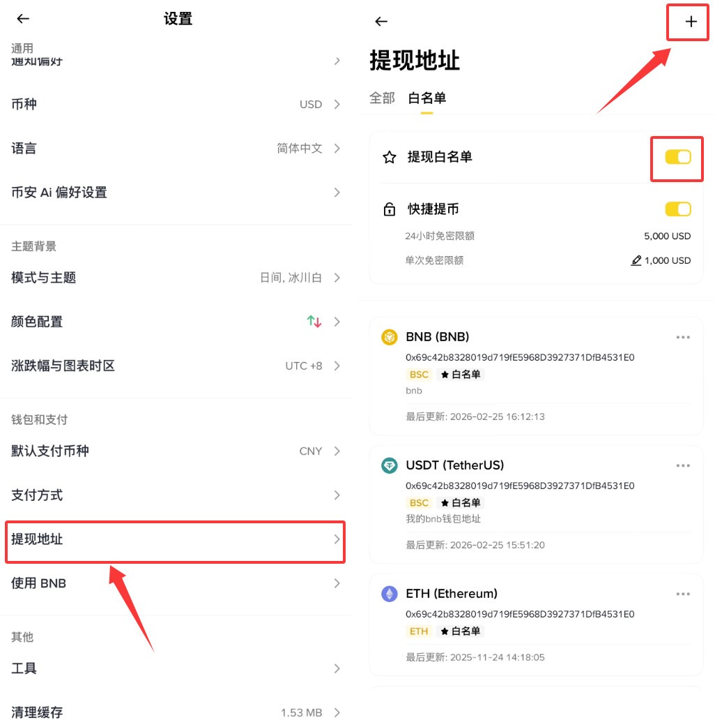 4. 启用提币地址白名单与新地址锁定_图2