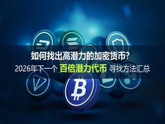 2026百倍潜力币怎么找?如何挖出下一个百倍币?百倍币寻找指南
